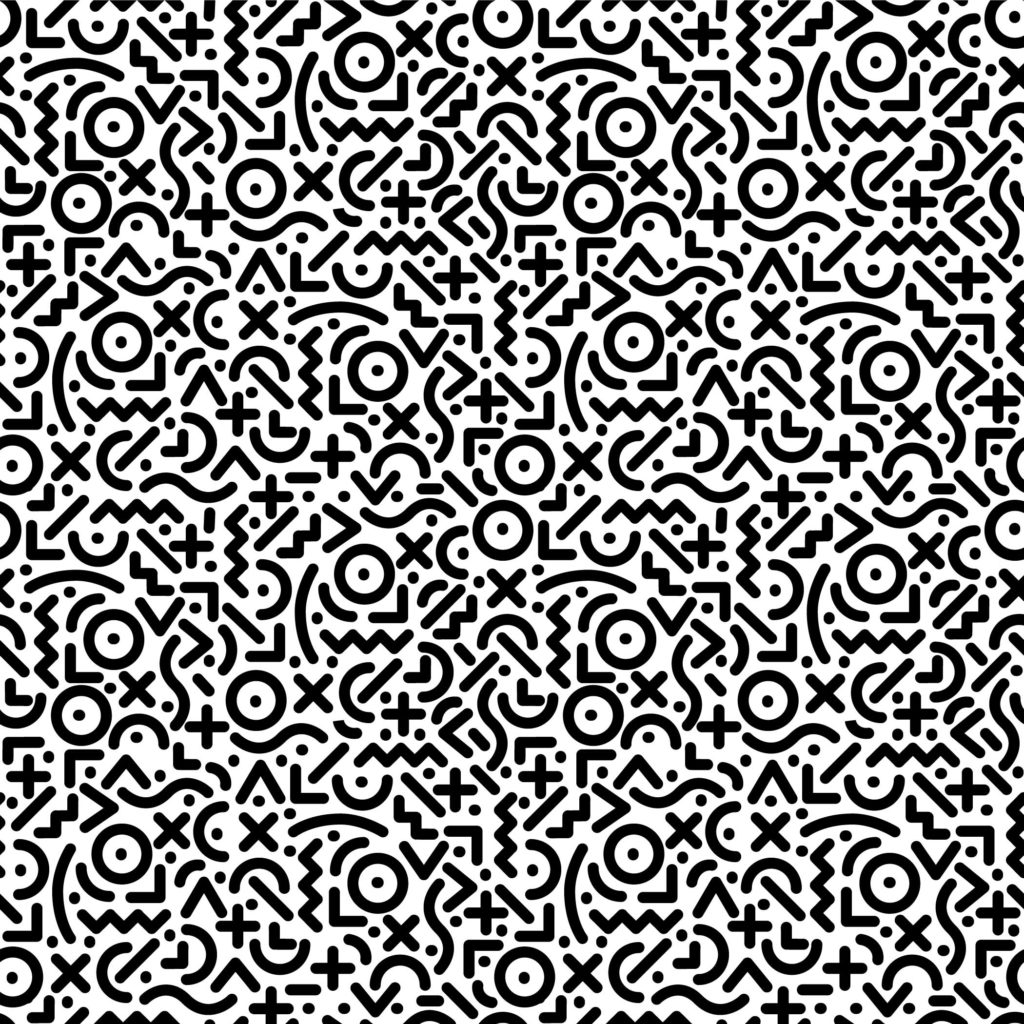 smartcrafts doodle black and white 31